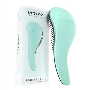 BIGGIE Glide-Thru DETANGLING Hair Brush Mint Green.